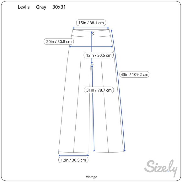 Levis For Me Vintage 70s High Waisted Wide-Leg Wool Dress Pants Front Pockets - Picture 8 of 9